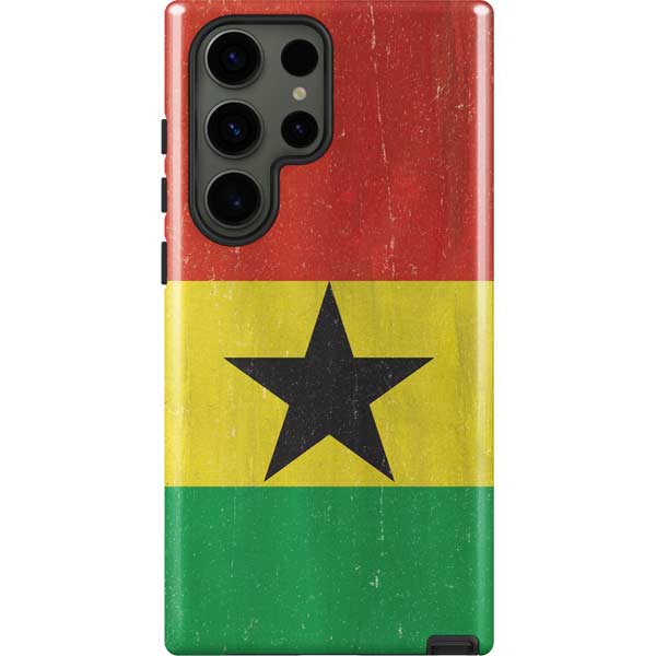 Ghana Flag Distressed Galaxy S23 Ultra Pro Case