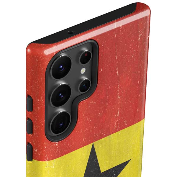 Ghana Flag Distressed Galaxy S23 Ultra Pro Case