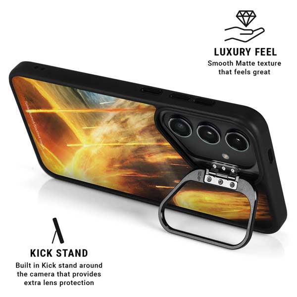 StockTrek Giant Asteroid Collides with Planet Earth Galaxy S26 Plus Kickstand Case