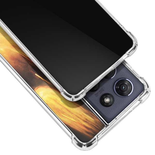 StockTrek Giant Asteroid Collides with Planet Earth Moto G 5G (2025) Clear Case