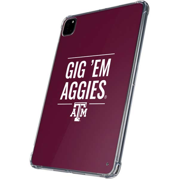 Texas A&M University Gig Em Aggies iPad Pro 11in (2024) Clear Case