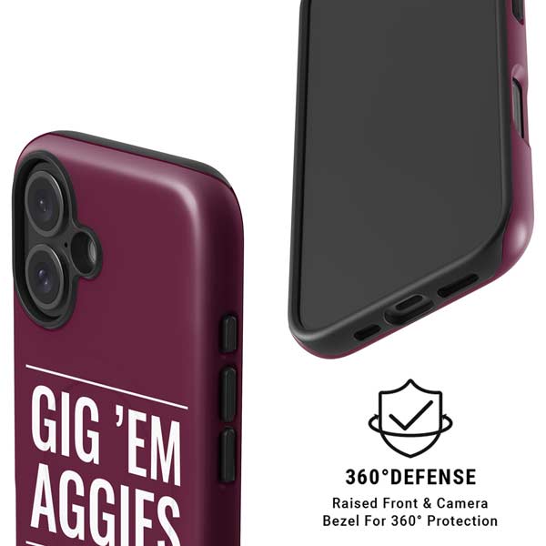 Texas A&M University Gig Em Aggies iPhone 17 Magsafe Impact Case