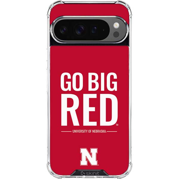 University of Nebraska Go Big Red Google Pixel 10 Pro XL Clear Case