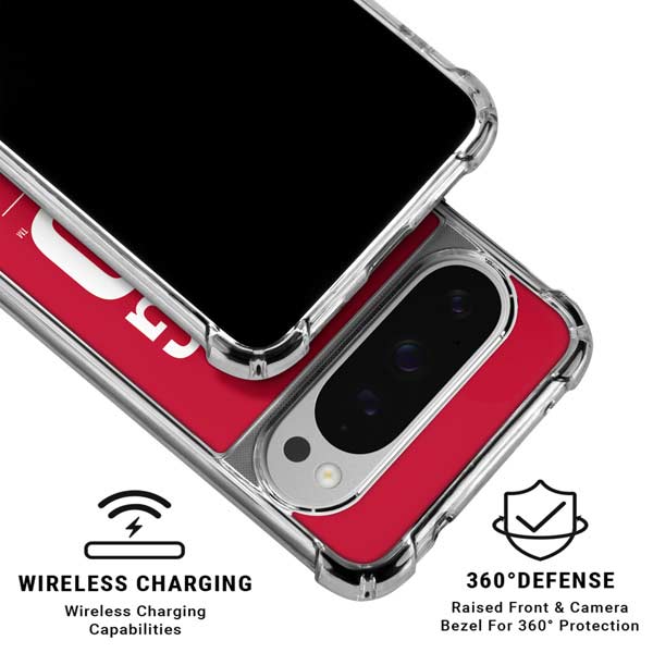 University of Nebraska Go Big Red Google Pixel 10 Pro XL Clear Case