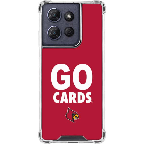 University of Louisville Go Cards Moto G Play 5G (2025) Clear Case
