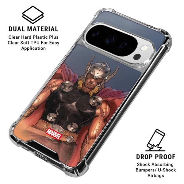 Marvel Thor God of Asgard Google Pixel 10 Pro XL Clear Case
