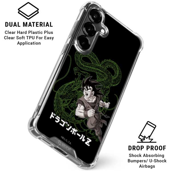 Dragon Ball Z Goku and Shenron Galaxy S26 Clear Case