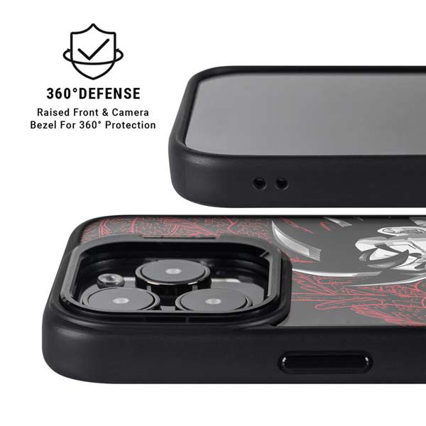 Dragon Ball Z Goku and Shenron iPhone 14 Pro Kickstand Case