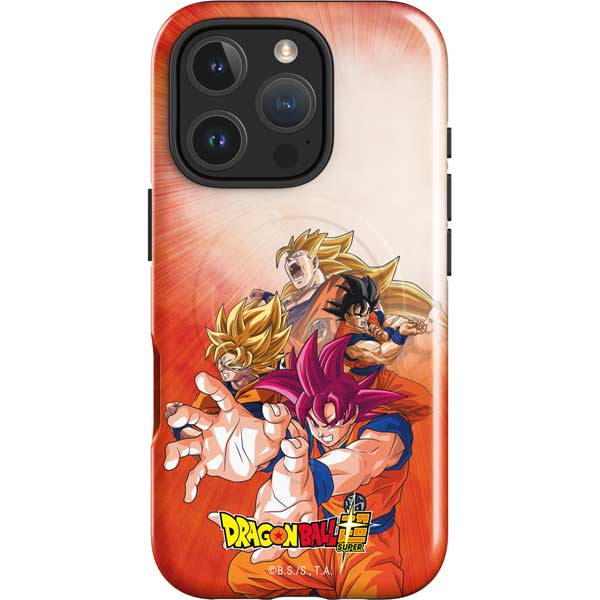Dragon Ball Super Goku Evolution iPhone 16 Pro Magsafe Impact Case