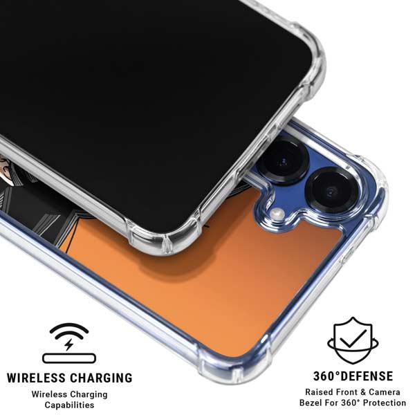 Dragon Ball Z Goku Portrait Galaxy S25 Plus Clear Case