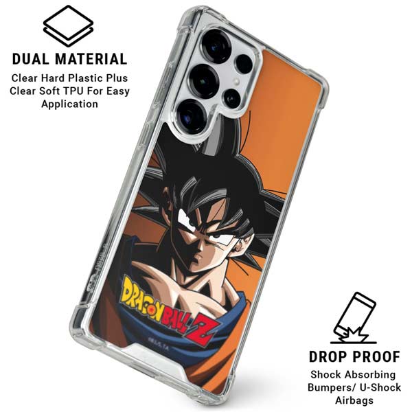 Dragon Ball Z Goku Portrait Galaxy S25 Ultra Clear Case