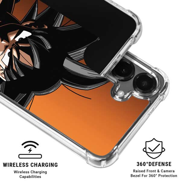 Dragon Ball Z Goku Portrait Galaxy S26 Plus Clear Case