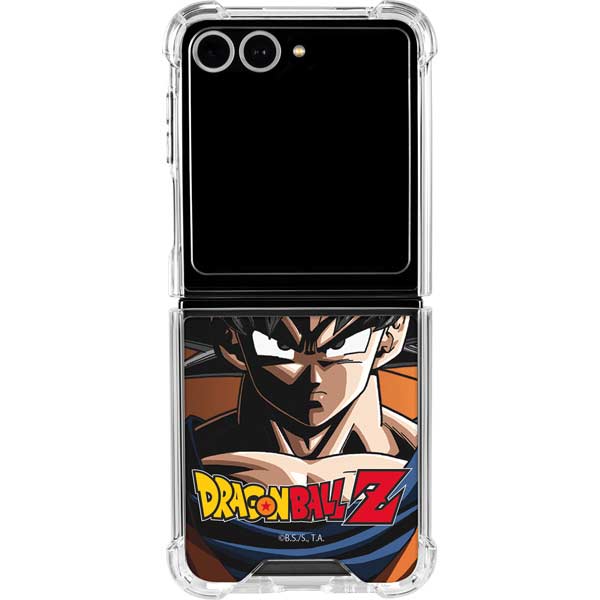 Dragon Ball Z Goku Portrait Galaxy Z Flip7 Clear Case