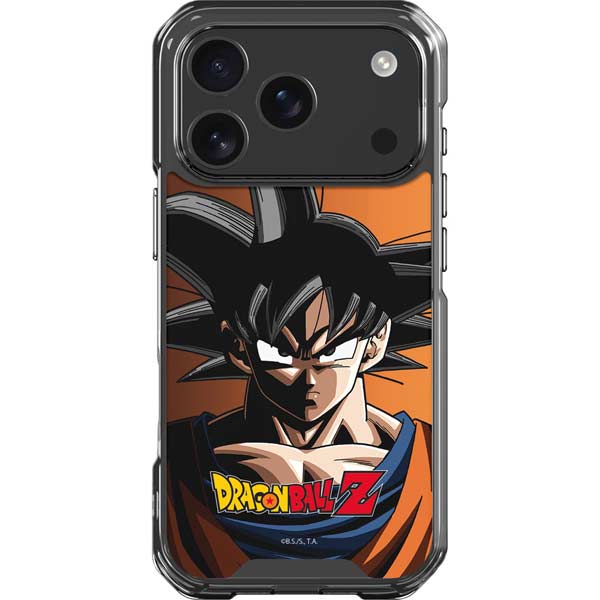 Dragon Ball Z Goku Portrait iPhone 17 Pro Clear Case Dragon Ball Z Goku Portrait iPhone 17 Pro Clear Case