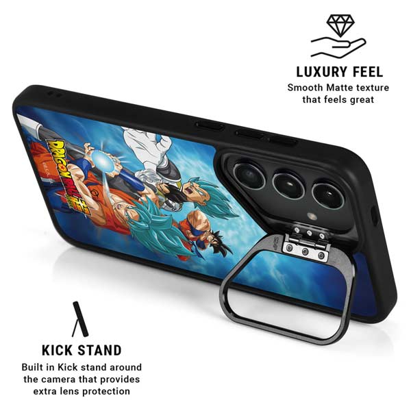 Dragon Ball Super Goku Vegeta Super Ball Galaxy S25 Plus Kickstand Case