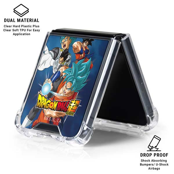 Dragon Ball Super Goku Vegeta Super Ball Galaxy Z Flip7 Clear Case