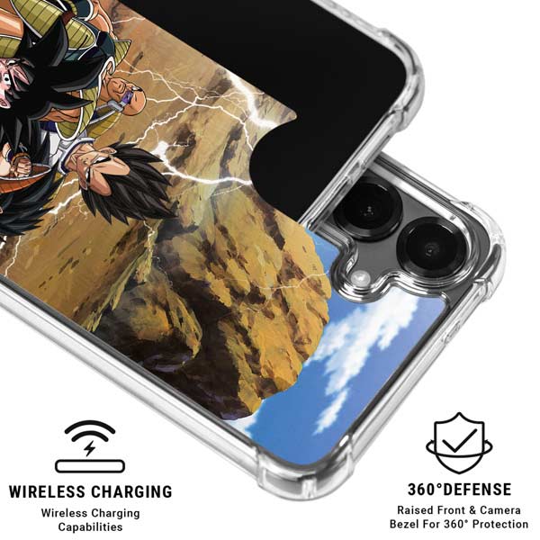 Dragon Ball Z Goku Versus Saiyans Galaxy S26 Clear Case