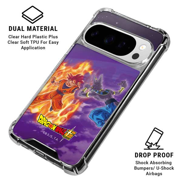 Dragon Ball Super Goku vs Beerus Google Pixel 10 Pro XL Clear Case