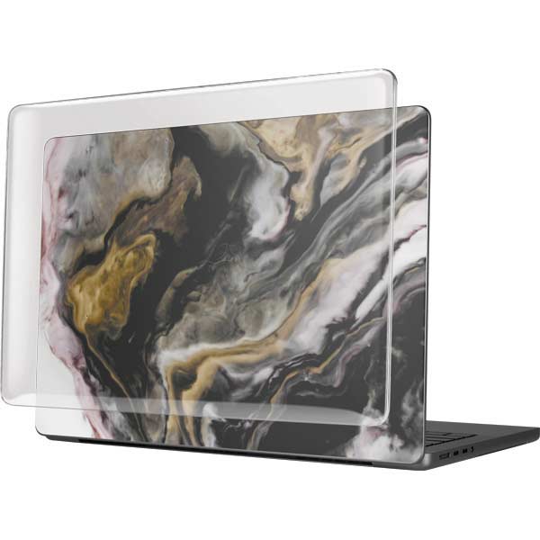 Gold Blush Marble Ink MacBook Pro 14in (2021-24) Case plus Skin