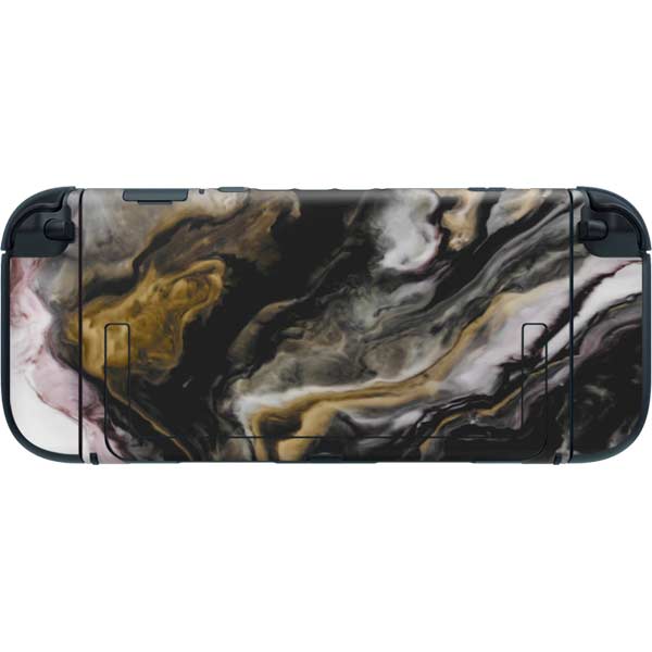 Gold Blush Marble Ink Nintendo Switch 2 (2025) with Joy-Con Skin