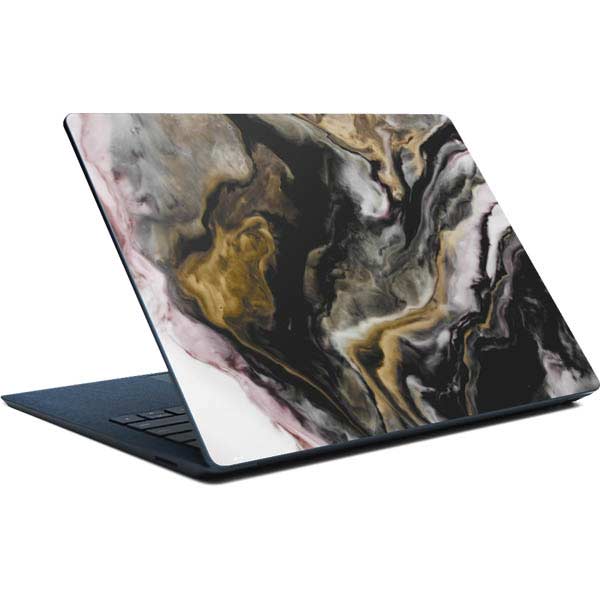 Gold Blush Marble Ink Surface Laptop Skin