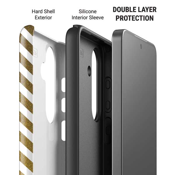 Gold Chevron Galaxy S26 Impact Case