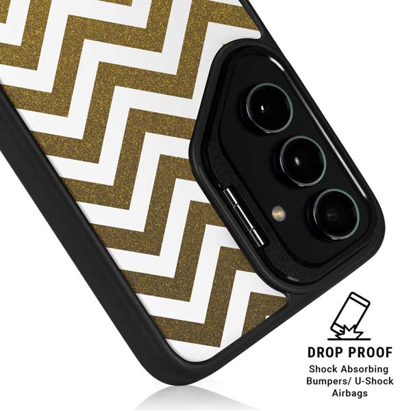 Gold Chevron Galaxy S26 Plus Kickstand Case