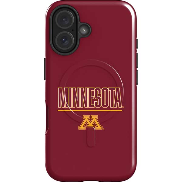 University of Minnesota Athletic Text iPhone 16 Magsafe Impact Case