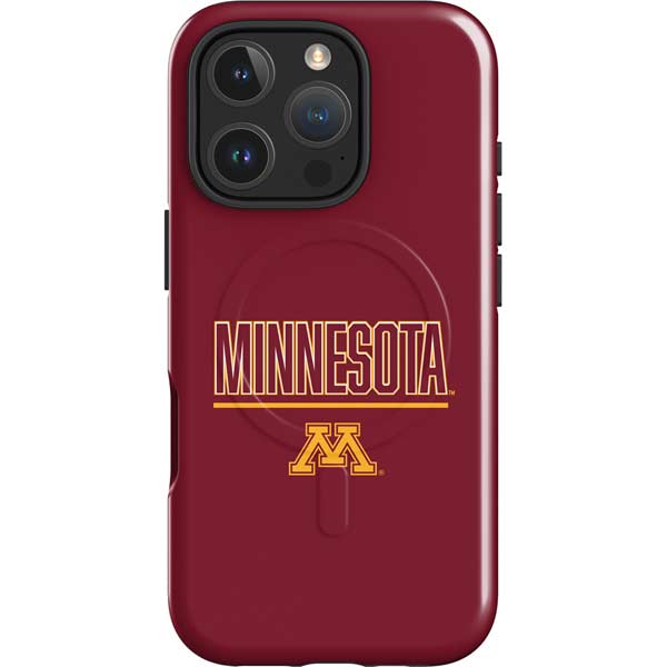 University of Minnesota Athletic Text iPhone 16 Pro Magsafe Impact Case