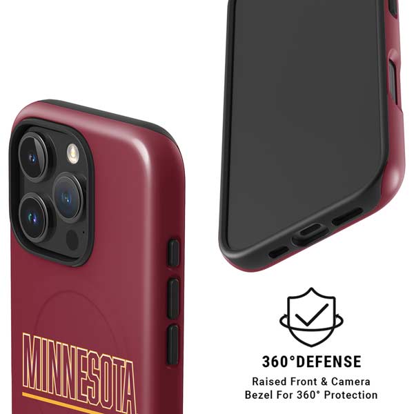 University of Minnesota Athletic Text iPhone 16 Pro Magsafe Impact Case