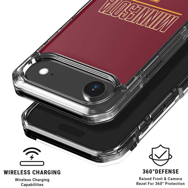 University of Minnesota Athletic Text iPhone 17 Air Clear Case