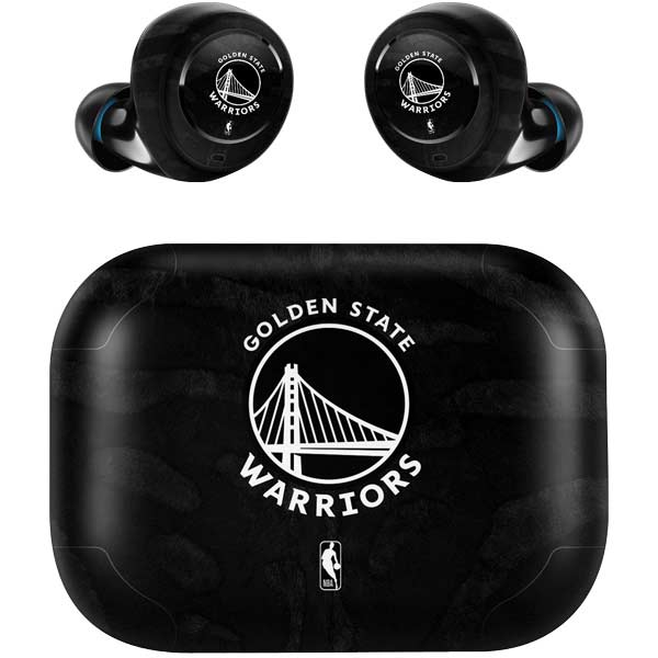 NBA Golden State Warriors Black Animal Print Amazon Echo Buds Skin