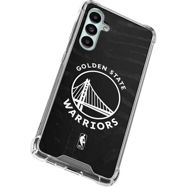 NBA Golden State Warriors Black Animal Print Galaxy A16 5G Clear Case