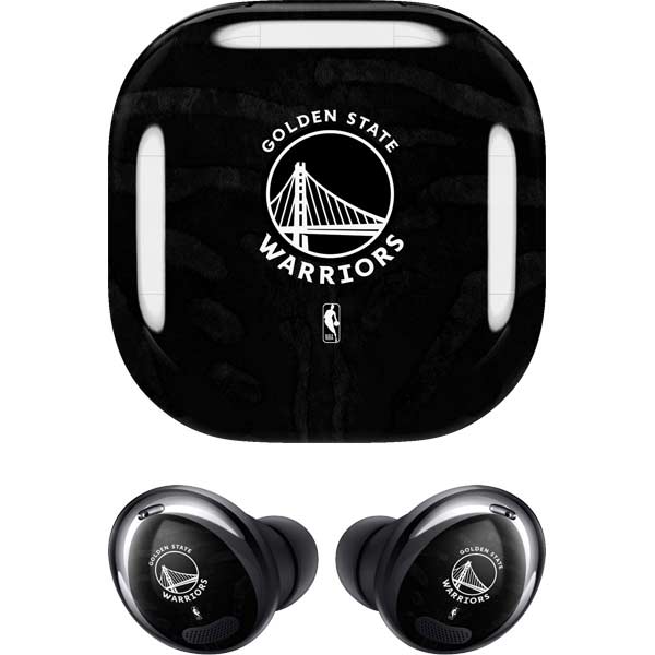 NBA Golden State Warriors Black Animal Print Galaxy Buds Pro Skin
