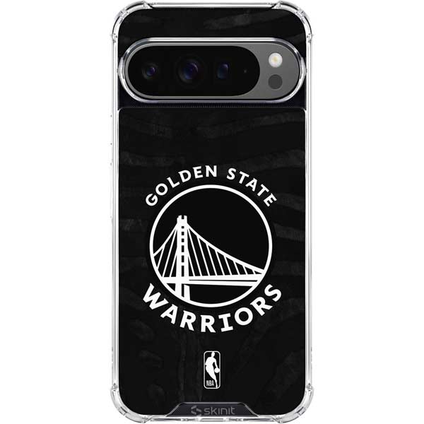 NBA Golden State Warriors Black Animal Print Google Pixel 10 Pro XL Clear Case