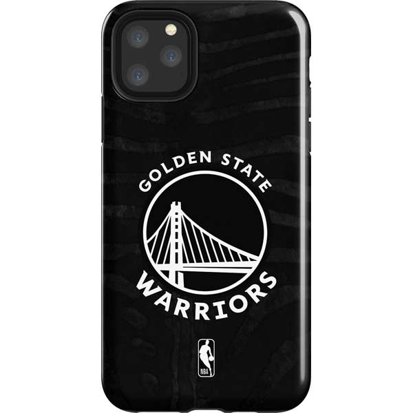 NBA Golden State Warriors Black Animal Print iPhone Cases