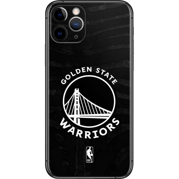 NBA Golden State Warriors Black Animal Print iPhone 11 Pro Skin