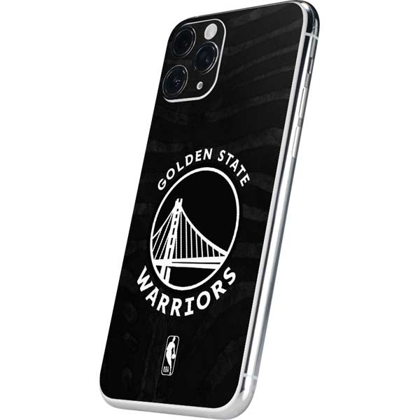 NBA Golden State Warriors Black Animal Print iPhone 11 Pro Skin