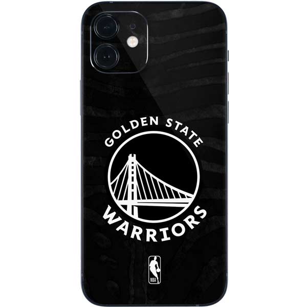 NBA Golden State Warriors Black Animal Print iPhone 12 Mini Skin