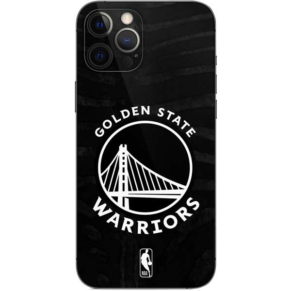NBA Golden State Warriors Black Animal Print iPhone 12 Pro Max Skin