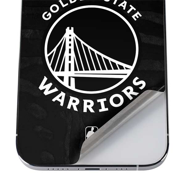 NBA Golden State Warriors Black Animal Print iPhone 12 Pro Skin