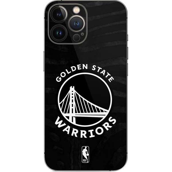NBA Golden State Warriors Black Animal Print iPhone 15 Pro Max Skin