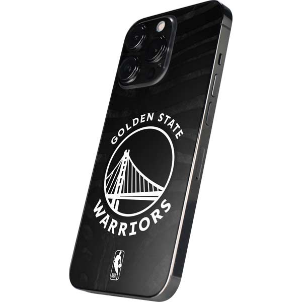 NBA Golden State Warriors Black Animal Print iPhone 15 Pro Max Skin