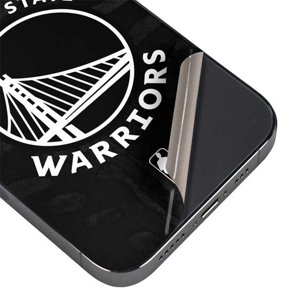 NBA Golden State Warriors Black Animal Print iPhone 15 Pro Max Skin