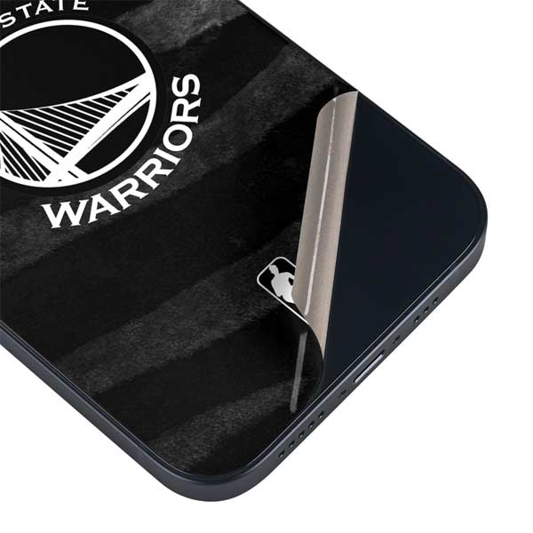 NBA Golden State Warriors Black Animal Print iPhone 15 Skin