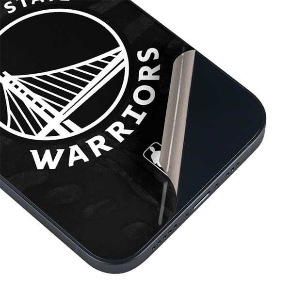 NBA Golden State Warriors Black Animal Print iPhone 15 Skin