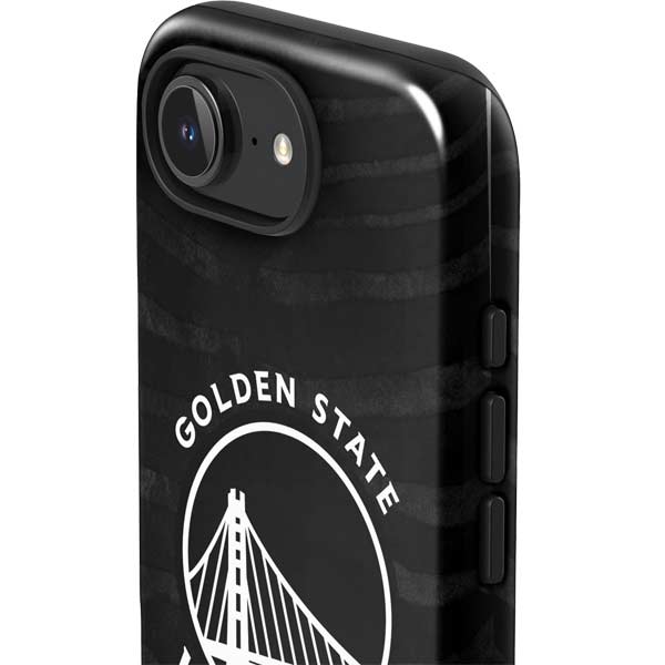 NBA Golden State Warriors Black Animal Print iPhone 16e Impact Case