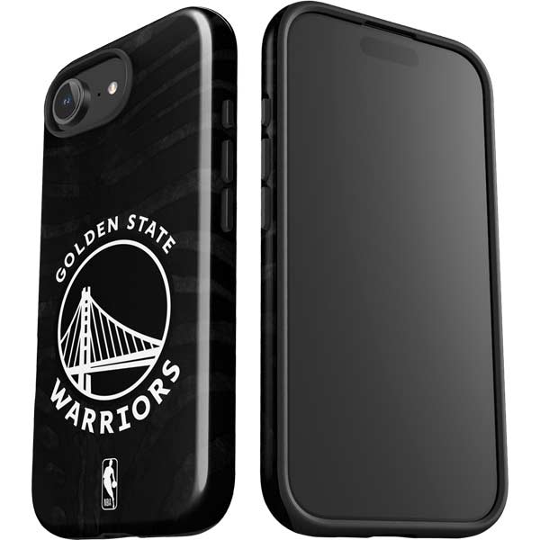 NBA Golden State Warriors Black Animal Print iPhone 16e Impact Case