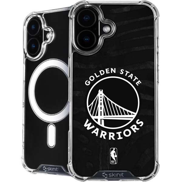 NBA Golden State Warriors Black Animal Print iPhone 17 MagSafe Case