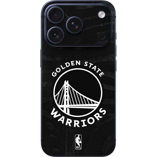 NBA Golden State Warriors Black Animal Print iPhone 17 Pro Max Skin